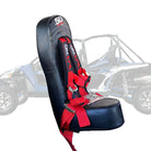 Rage Red | Wildcat Bump Seat with Racing Latch Style Harness - Red  Straps