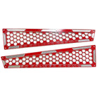 Red | Black Powdercoat - Billet Air Intake Grille Bezels for RZR XP 1000 2014-2023
