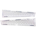 White | Black Powdercoat - Billet Air Intake Grille Bezels for RZR XP 1000 2014-2023