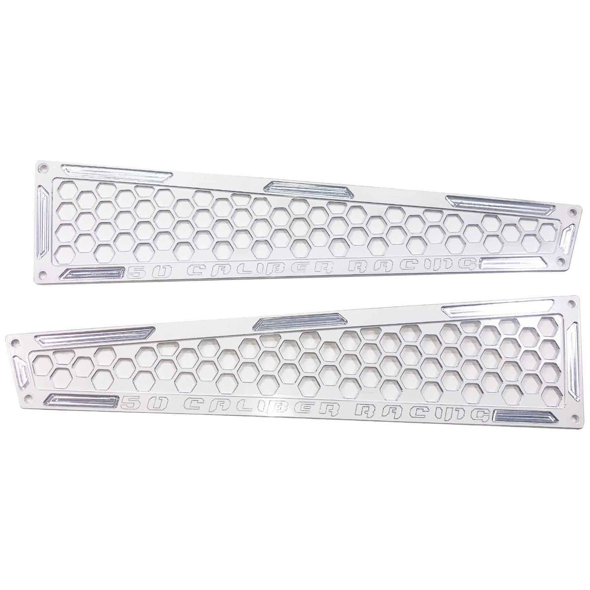 White | Black Powdercoat - Billet Air Intake Grille Bezels for RZR XP 1000 2014-2023