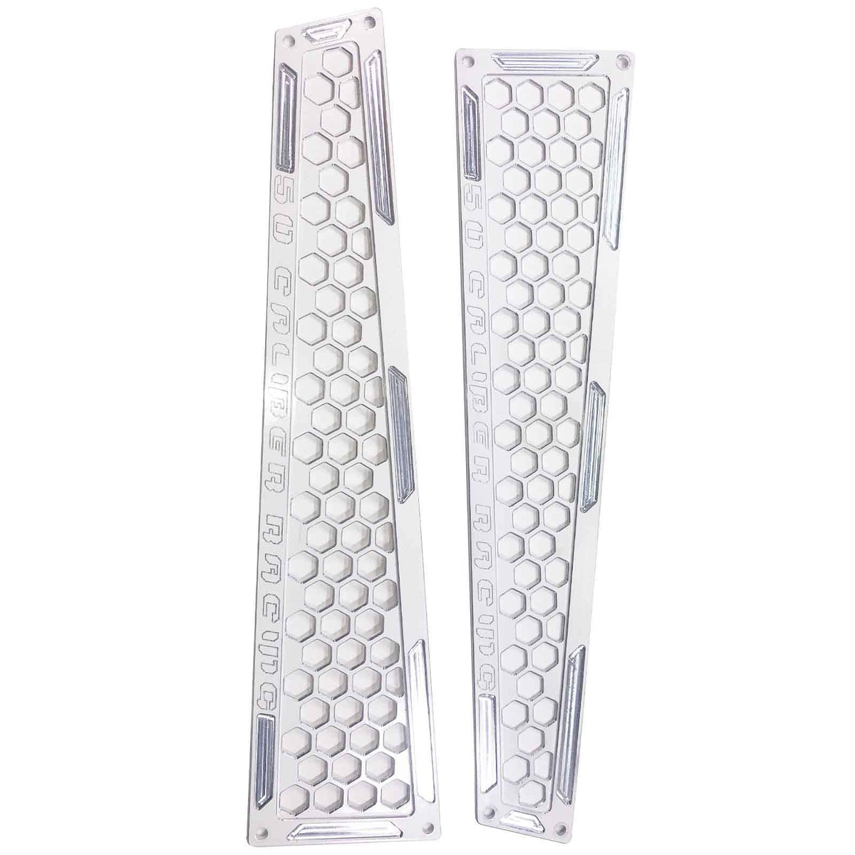 White | Black Powdercoat - Billet Air Intake Grille Bezels for RZR XP 1000 2014-2023