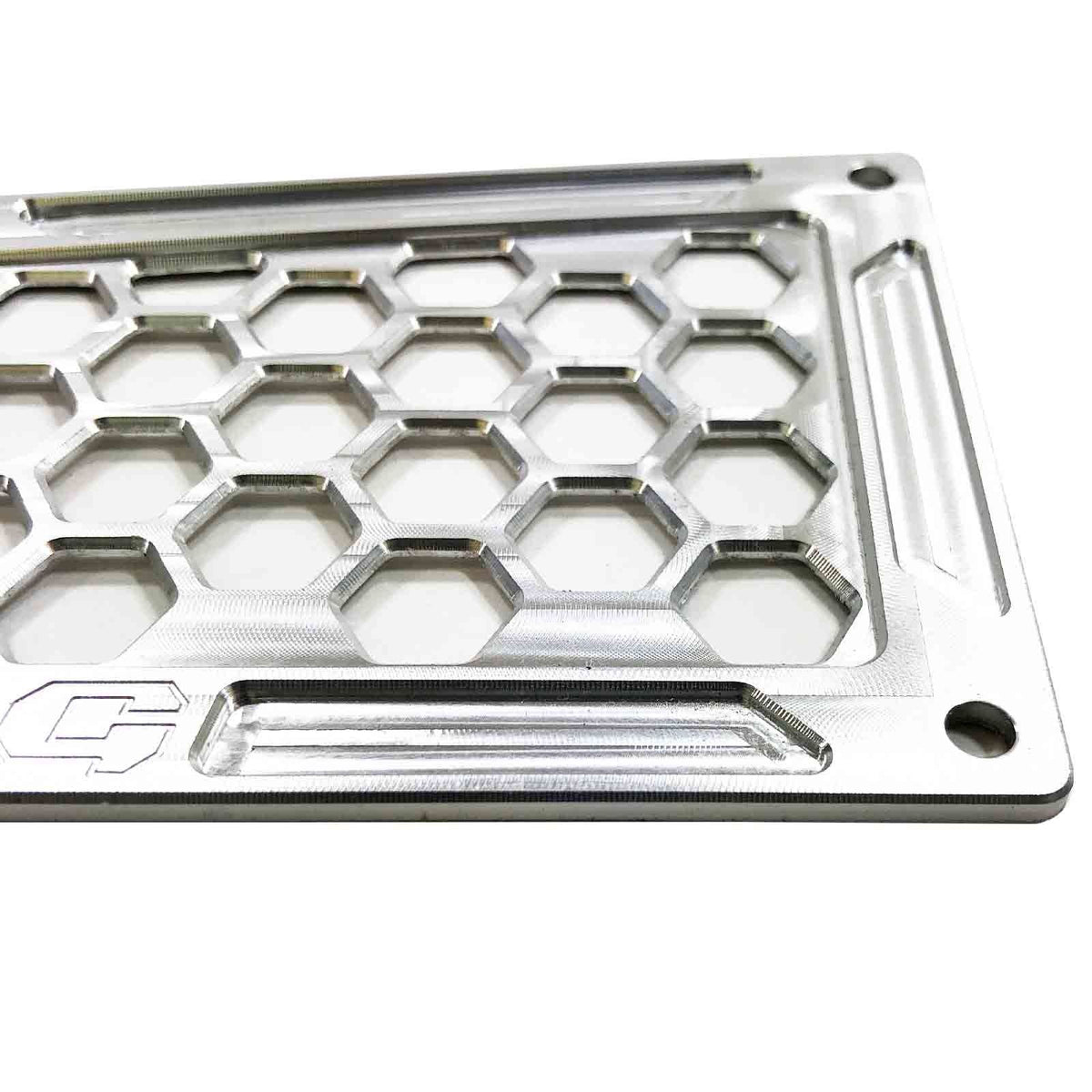 Raw Silver | Black Powdercoat - Billet Air Intake Grille Bezels for RZR XP 1000 2014-2023