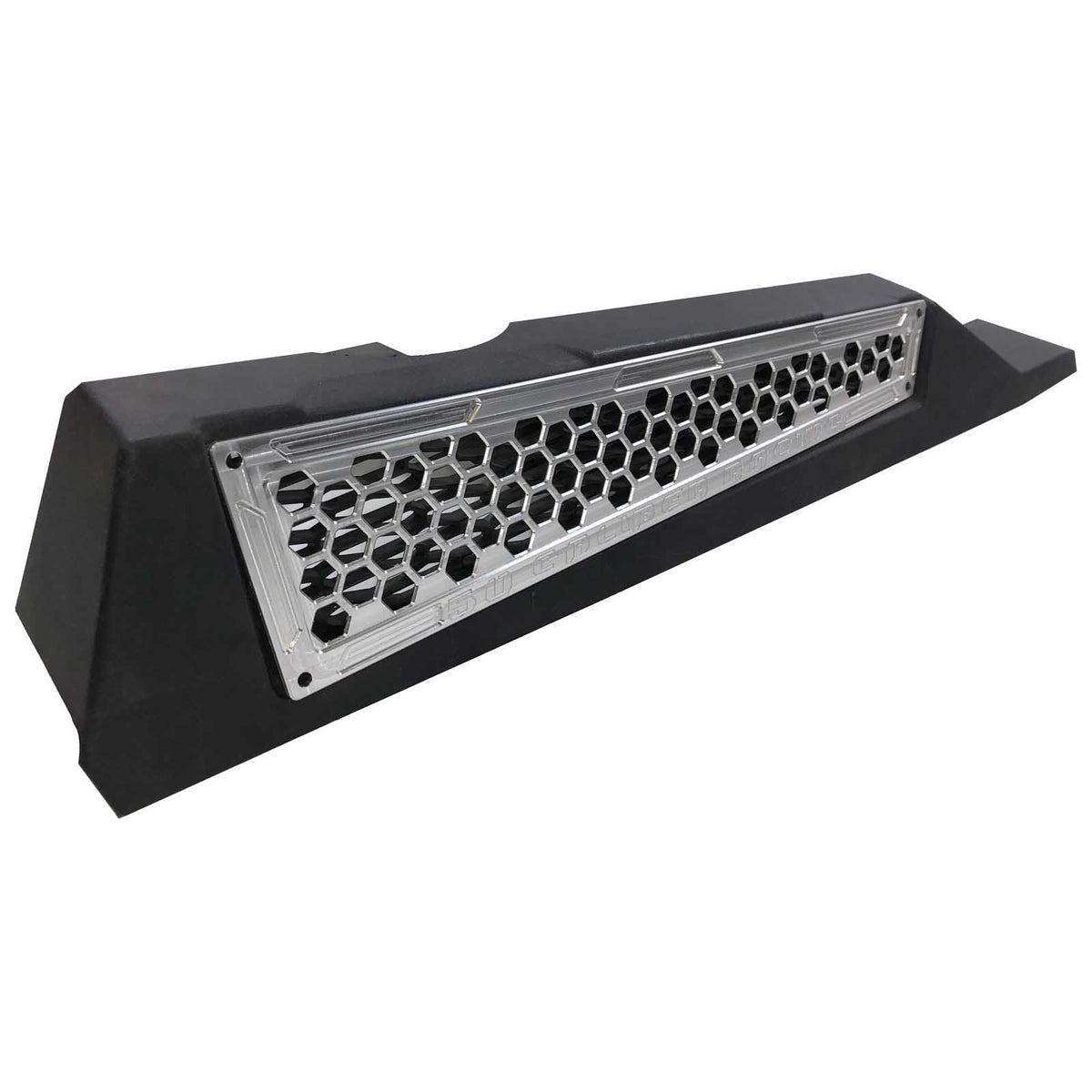 Raw Silver | Black Powdercoat - Billet Air Intake Grille Bezels for RZR XP 1000 2014-2023