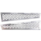 Raw Silver | Black Powdercoat - Billet Air Intake Grille Bezels for RZR XP 1000 2014-2023