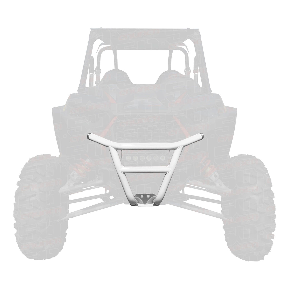 White | RZR XP1000 Tubular Front Bumper	White Powdercoat