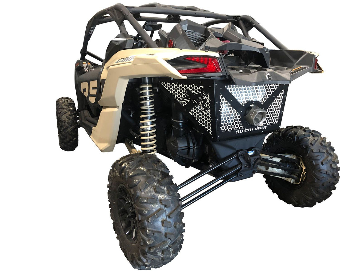 Tan / Black | 50 Caliber Racing Custom Engine Cover for Can-am X3