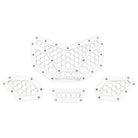 White | Custom Billet Grille CAN AM X3 - 4 Piece White Powdercoat