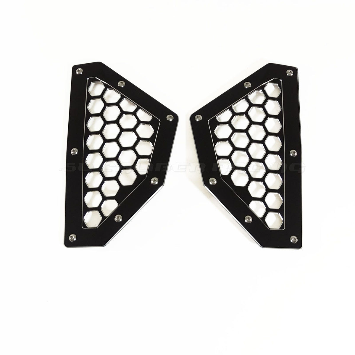 Rear Billet Grille Bezels CAN AM X3 | Rear Billet Grille Bezels CAN AM X3 - Black Powdercoat