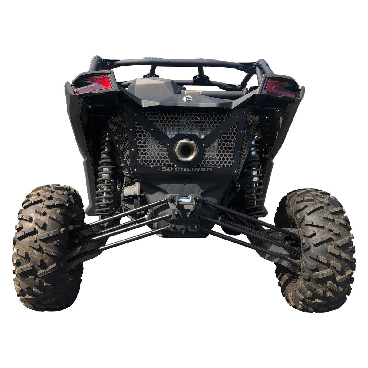 CNC Laser Cut Vented Engine Cover for Can-am X3 | 50 Caliber Racing Custom Engine Cover for Can-am X3