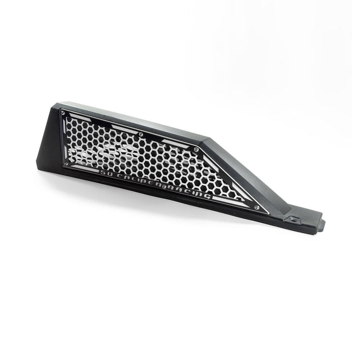 White / Black | Laser Cut Air Intake Grille Bezels for RZR XP Turbo White/Black Two Tone Powdercoat