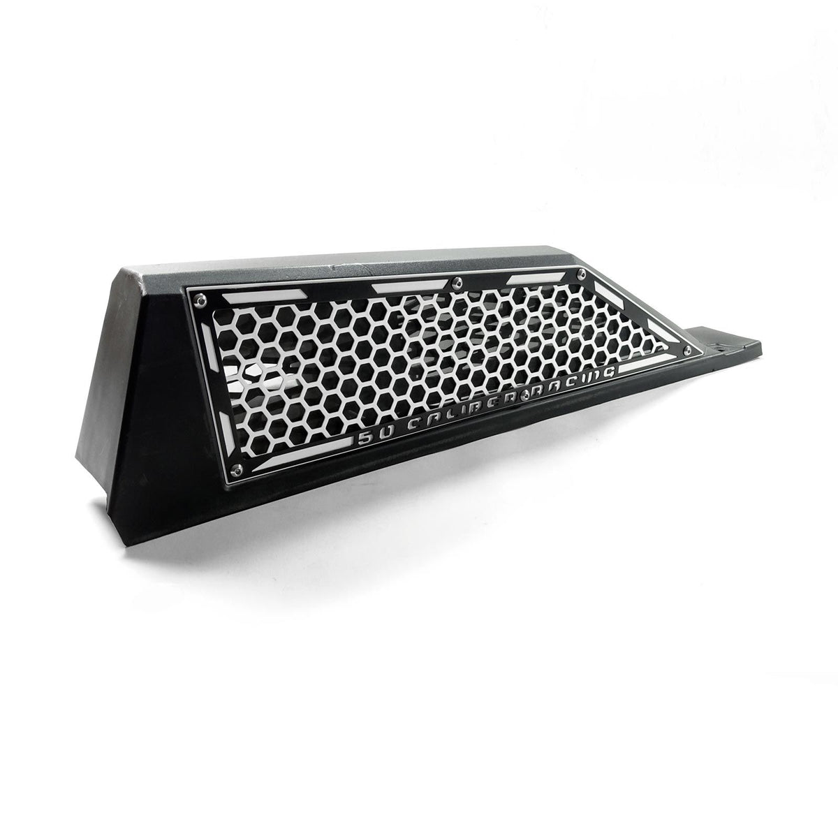 White / Black | Laser Cut Air Intake Grille Bezels for RZR XP Turbo White/Black Two Tone Powdercoat