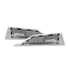 White / Black | Laser Cut Air Intake Grille Bezels for RZR XP Turbo White/Black Two Tone Powdercoat