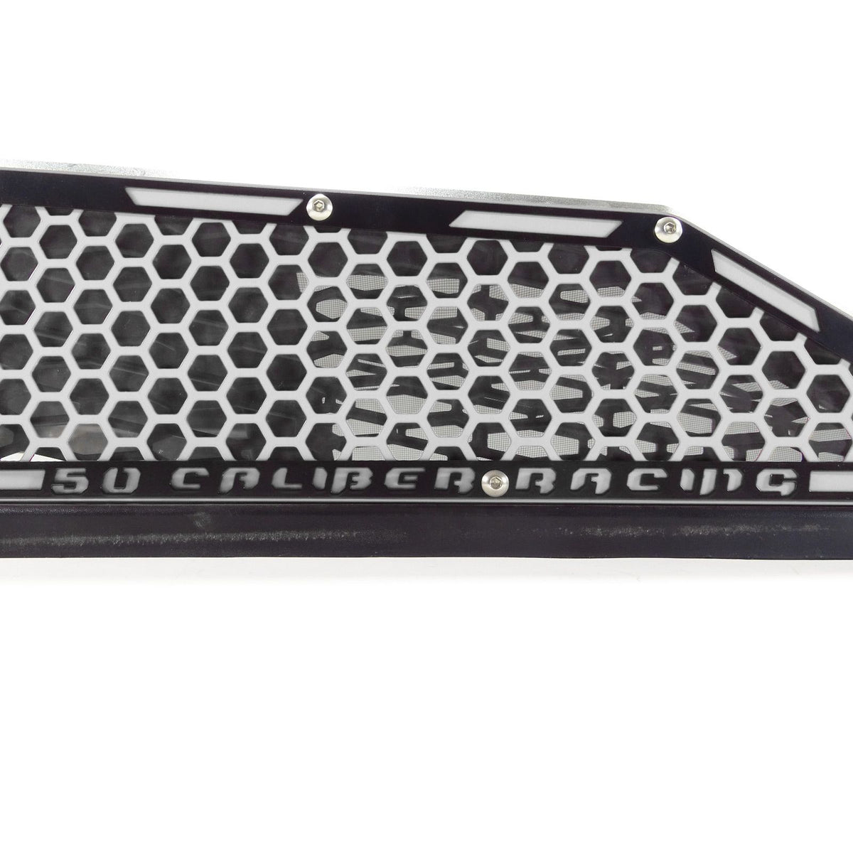 White / Black | Laser Cut Air Intake Grille Bezels for RZR XP Turbo White/Black Two Tone Powdercoat