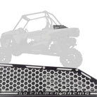 Laser Cut Steel Side Intake Grilles for RZR XP Turbo | Laser Cut Air Intake Grille Bezels for RZR XP Turbo White / Black Two Tone Powdercoat