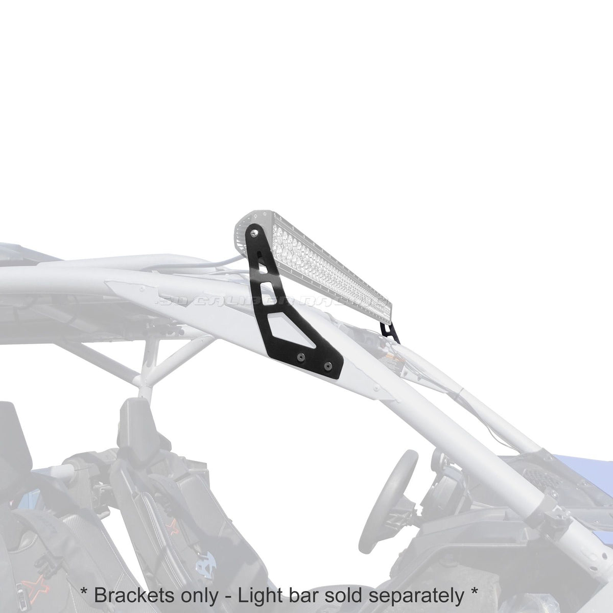 Can-Am X3 Brow Mount 50" LED Light Bar Brackets | Cage Mount 50" Straight LED Light Bar Brackets for Can-Am X3 2016-Up
