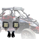  | 2" LED Pod lights with custom A-pillar Mount Brackets for Arctic Cat Textron Wildcat