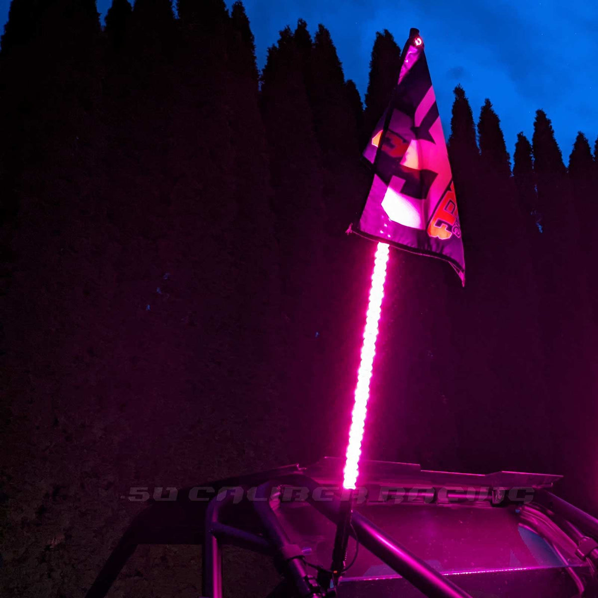  | Single 50 Cal LED Lighted Whip with Bluetooth App Control