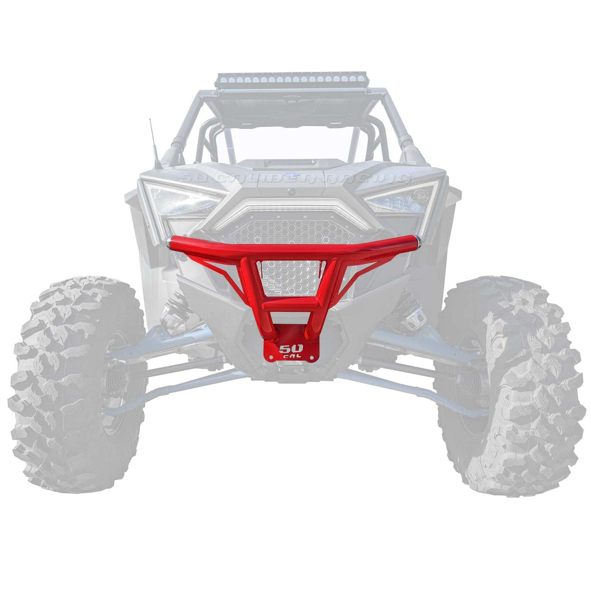 Red | RZR PRO XP Tubular Front Bumper - Red powdercoat finish