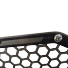 Laser Cut Steel Side Intake Grilles for RZR XP Turbo | Laser Cut Air Intake Grille Bezels for RZR XP Turbo Raw Clear/Black Two Tone Powdercoat
