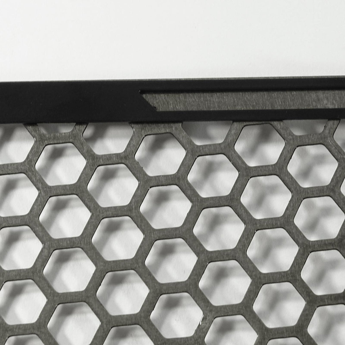 Raw Clear / Black | Laser Cut Air Intake Grille Bezels for RZR XP Turbo Raw Clear/Black Two Tone Powdercoat