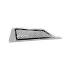 Laser Cut Steel Side Intake Grilles for RZR XP Turbo | Laser Cut Air Intake Grille Bezels for RZR XP Turbo Raw Clear/Black Two Tone Powdercoat
