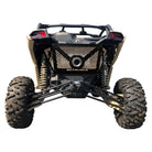 CNC Laser Cut Vented Engine Cover for Can-am X3 | 50 Caliber Racing Custom Engine Cover for Can-am X3 Black / Tan Powdercoat