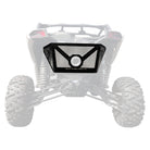 CNC Laser Cut Vented Engine Cover for Can-am X3 | 50 Caliber Racing Custom Engine Cover for Can-am X3 Black / Clear over Raw Powdercoat