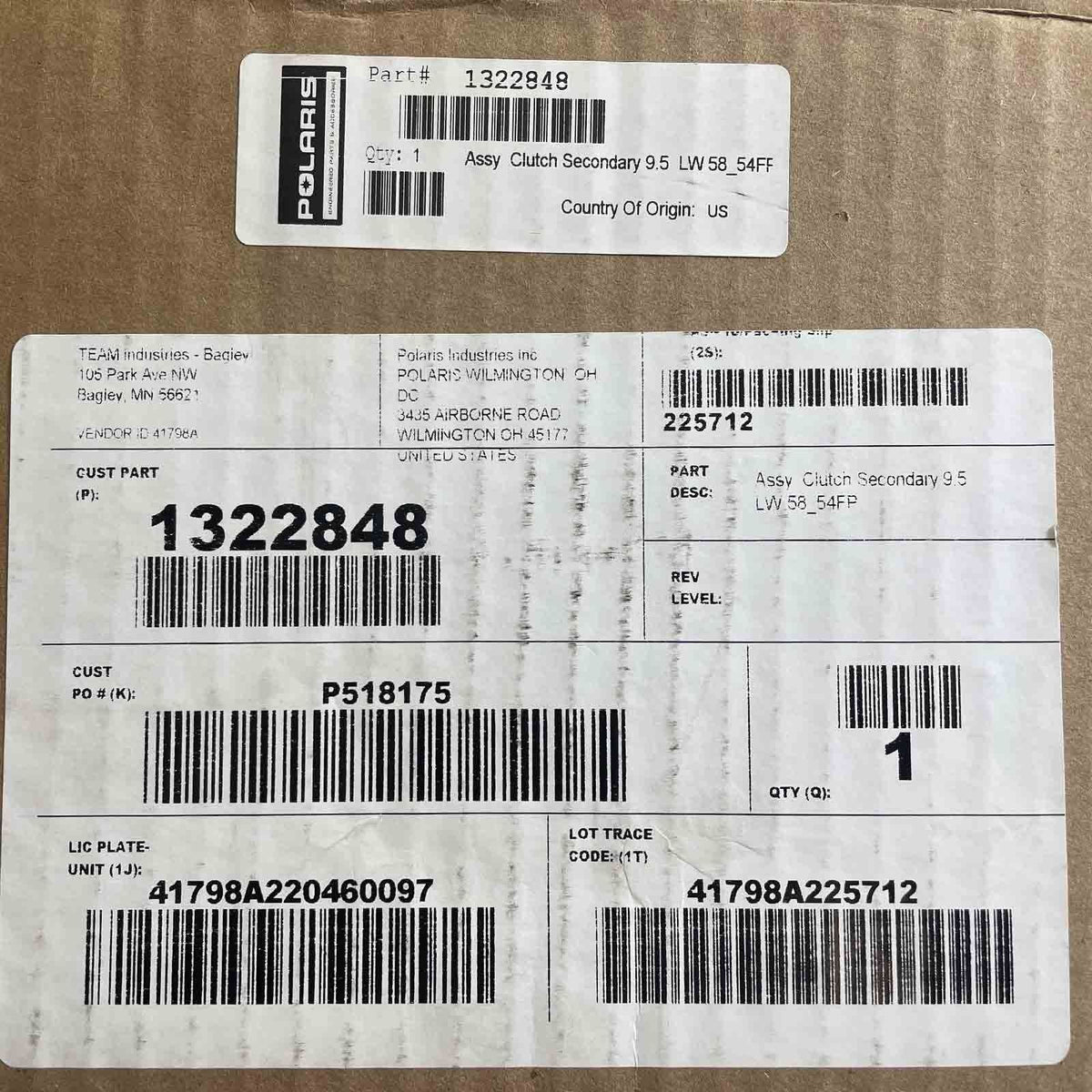 OEM Polaris Secondary Clutch 1322848- Ranger 800 2010-2017 | OEM Polaris Secondary Clutch 1322848- Ranger 800 2010-2017