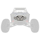 Raw Clear / Black | 3 Piece Laser Cut Steel Grille RZR PRO R & Turbo R Clear Powdercoat over Raw