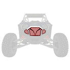 Red / Black | 3 Piece Laser Cut Steel Grille RZR PRO R & Turbo R Red Powdercoat