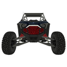 Red / Black | 3 Piece Laser Cut Steel Grille RZR PRO R & Turbo R Red Powdercoat