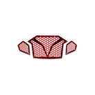 Red / Black | 3 Piece Laser Cut Steel Grille RZR PRO R & Turbo R Red Powdercoat