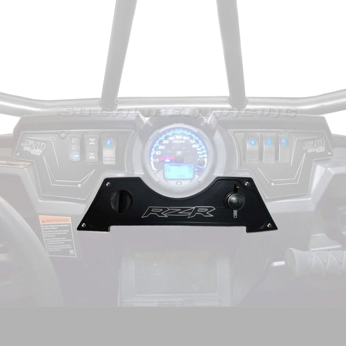 CNC Billet Center Dash Panel for RZR XP1000 | Stealth Black CNC Billet Center Dash Panel for RZR XP1000
