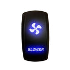 Blue | "Blower" On/Off Rocker Switch Laser Etched Design Waterproof with RED LED Illumination