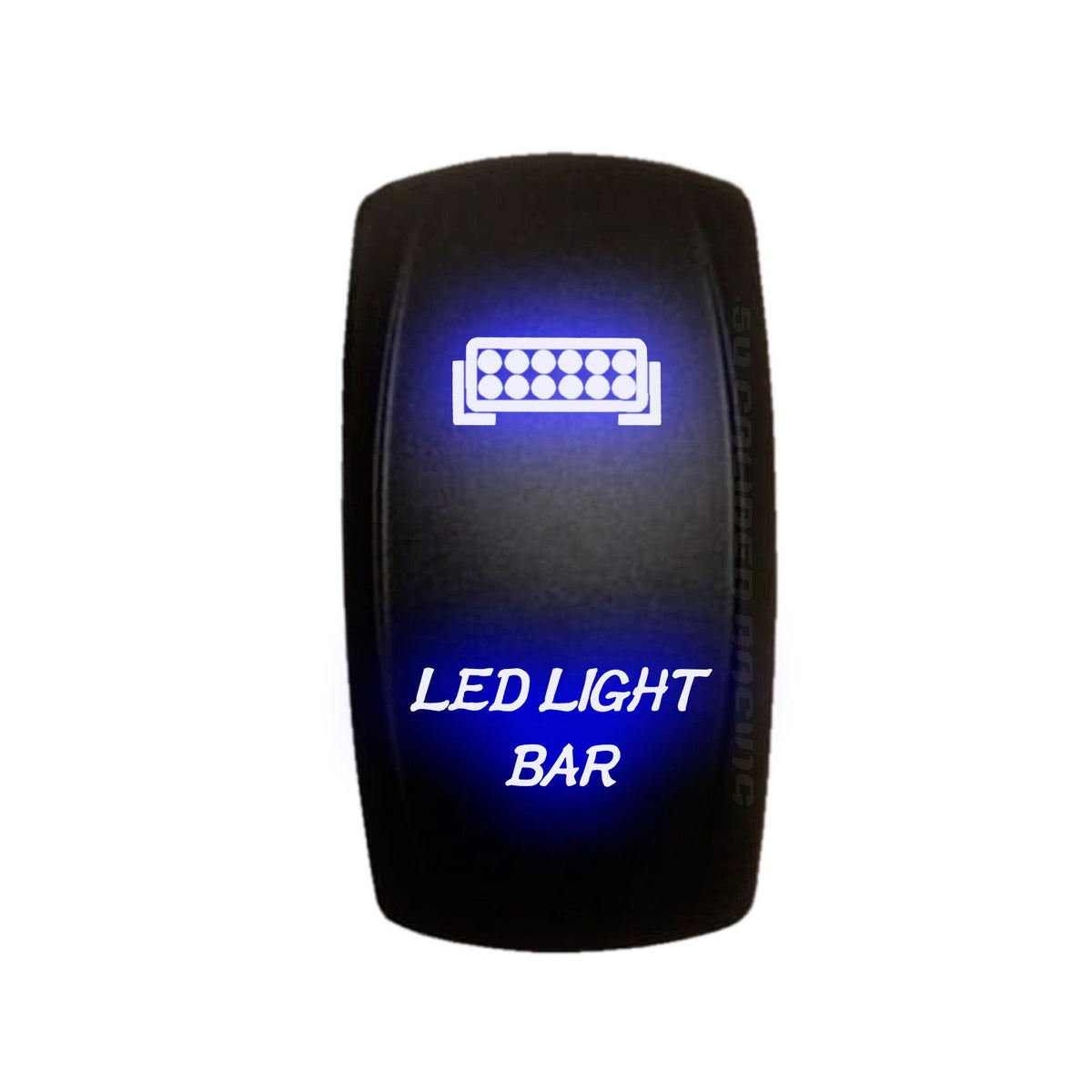Blue | "LED Light Bar" On/Off Rocker Switch with Red