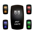 Spot Lights - 12V On/Off Rocker Switch Marine Grade | "Spot Lights" On/Off Rocker Switch with Red