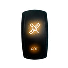 Orange | 50 Caliber Racing Custom Rocker Switches - Over 40 other awesome designs available!