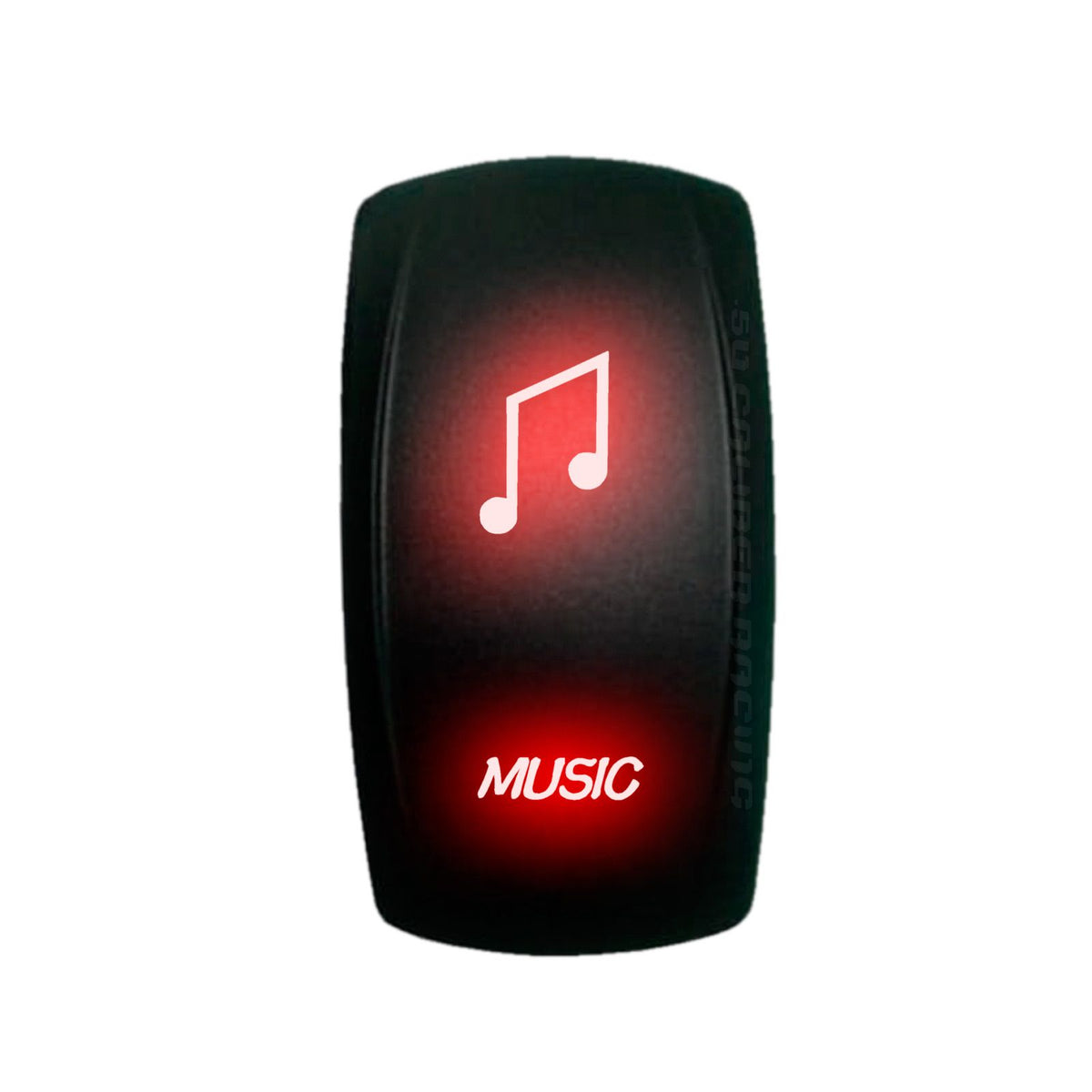 Red | 50 Caliber Racing Custom Rocker Switches - Over 40 other awesome designs available!
