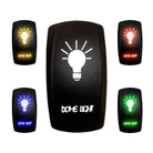 Dome Light - 12V On/Off Rocker Switch Marine Grade | "Dome Light"  On/Off Rocker Switch with Red