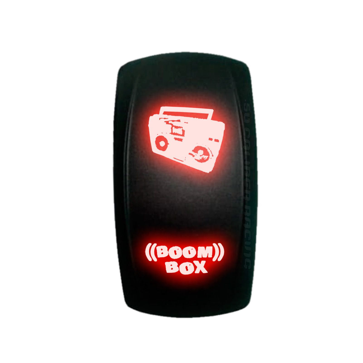 Red | 50 Caliber Racing Custom Rocker Switches - Over 40 other awesome designs available!