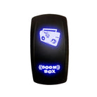 Blue | "Boom Box"  On/Off Rocker Switch Laser Etched Design Waterproof with Red LED Illumination