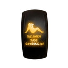Orange | "This Switch Turns Something On" On/Off Rocker Switch Dad Bod Design Waterproof with Orange LED Illumination