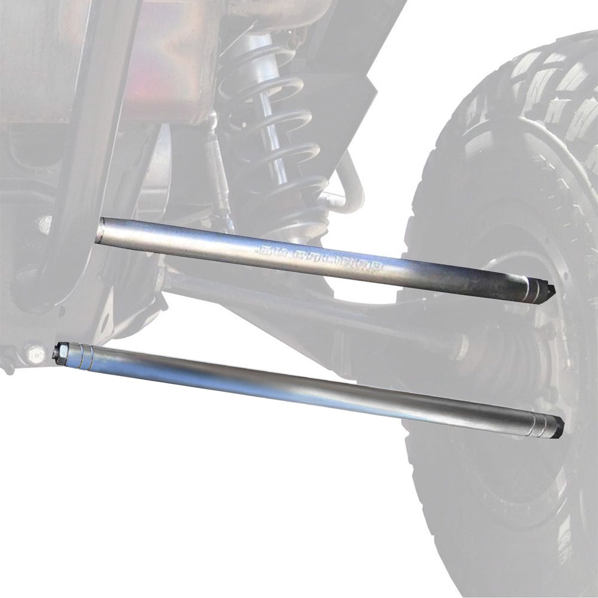 Raw Silver | 50 Caliber Racing Heavy Duty Radius Rod Kit for RZR XP900 Raw Finish	