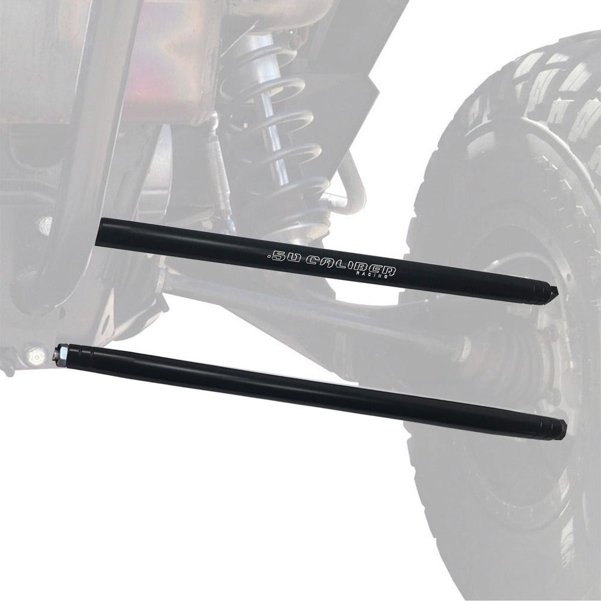 Heavy Duty Billet Radius Rods - Polaris RZR XP 900 | 50 Caliber Racing Heavy Duty Radius Rod Kit for RZR XP900 Black Powdercoat	