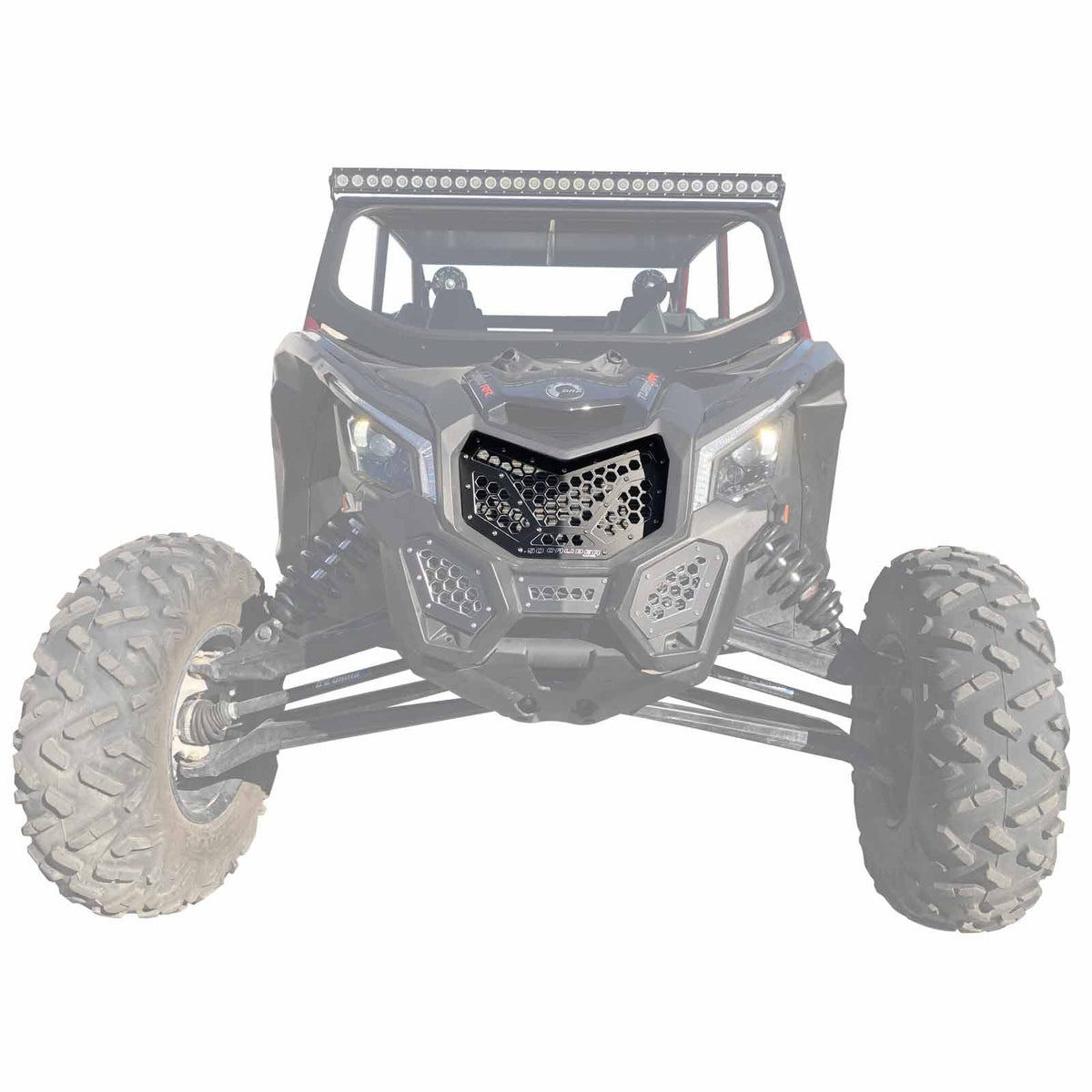 Black | Custom Billet Grille CAN AM X3 - 1 Piece Black Powdercoat