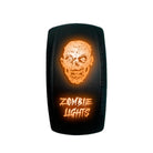 Orange | "Zombie Lights" with Face On/Off Rocker Switch Laser Etched Waterproof with Orange LED Illumination	