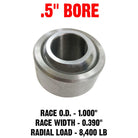  | Uniballs: Chromoly Spherical Bearings with PTFE Liner - 0.5" Bore