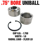  | Uniball Bearing Fabrication Kit - .75" Bore