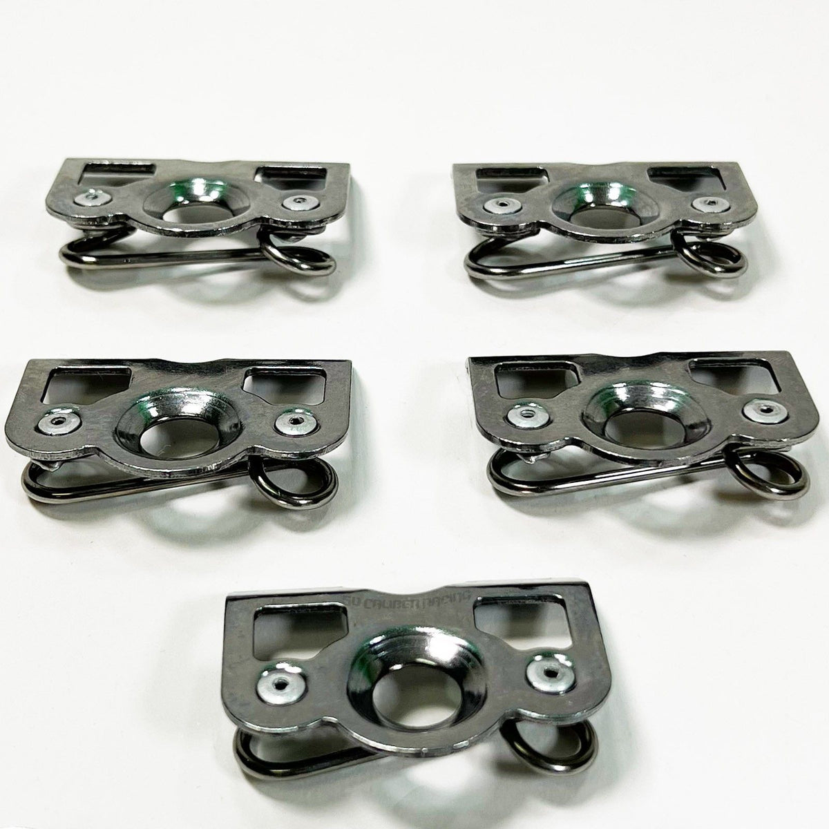 Dzus Tab Plate Kits - Dimpled Center | Pre-assembled Dzus Tab Fastener Kit with Buttons and Springs