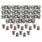  | Pre-assembled Dzus Tab Fastener Kit with Buttons and Springs - 15 Pack